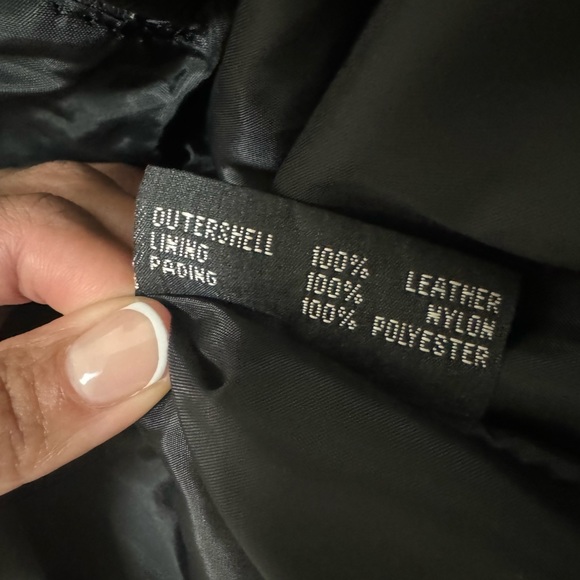 Leather biker jacket - Picture 5 of 5